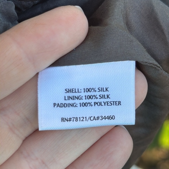 Eileen Fisher quilted silk vest, size XS - Picture 6 of 6